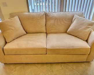 Dizzy furniture of the week. Stare at the back cushions.