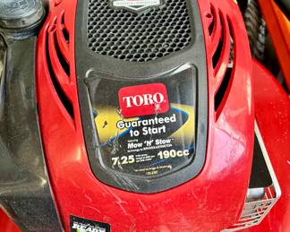 Toro guaranteed to start or what? They coming out to give you a prize or something?