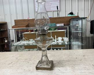 Clear Glass Oil Lamp