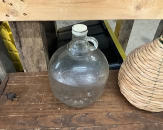 Etched Glass Jug