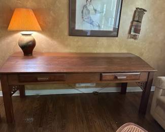 Super unique antique library table