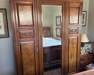 Armoire is beautiful and big but does come apart in three pieces