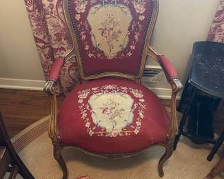 Victorian needlepoint chair
