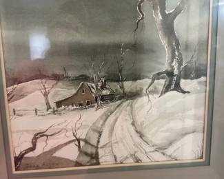 Joan Allen original watercolor barn pic