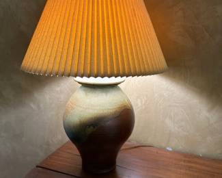 Pottery lamp handmade