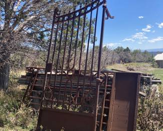 Set of iron gates perfect for your ranch or home