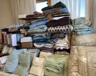 Very large selection of nice linens