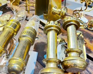 Vintage brass lighting