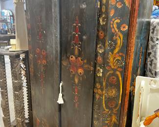 Fab Cabinet Antique /Tole large