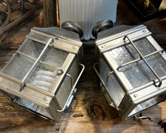 Small entry lights + glass wall light