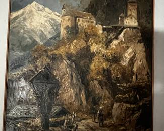 Rudolph Weber Painter , purchased in Germany in 1910….27x22 oil
Castle