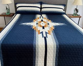 PENDLETON King BED Set nice ! 3 pc