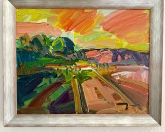 Impressionist Painting by Jose Trujillo
‘Marshland River Creek’