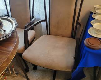 Mid-Century Modern chairs that go with the table. 