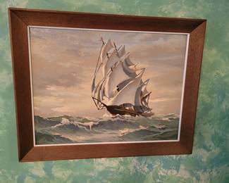 Vintage Paint by Number paintings.