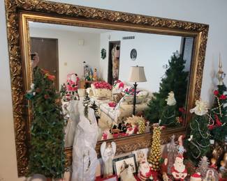 Antique Gold Gilt Mirror Intricately Carved Red Wood Gold Frame Extra Large Rectangular Mirror Carved Gold Framed Wall Mantel Mirror. Amazing!!