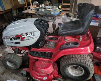 Husky lawn tractor mower. 