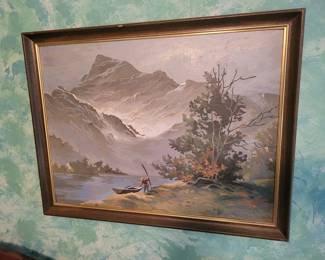 Vintage Paint by Number paintings. 