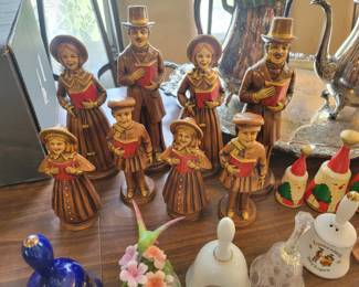 Vintage Japan Carolers Figurines Norcrest Victorian Dickens Children.