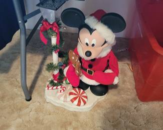 Vintage 1980's Automated 20" Christmas Mickey Mouse