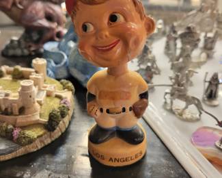 1960's BOY FACE VINTAGE NODDER BOBBLEHEAD 