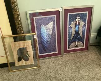 Framed artwork