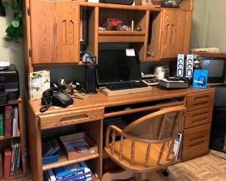 Desk and associated office items