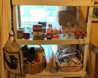 Candles, sewing items, and more