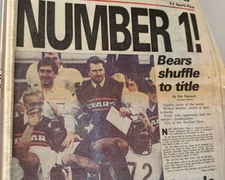 Chicago sometimes number one Bears to title