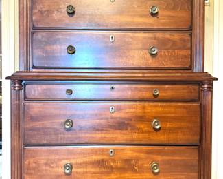 Handcrafted Bedroom Dressers, Nightstand, Mirror, and Headboard