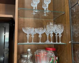 Long champ crystal glasses