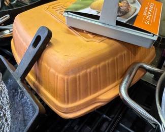 terra-cotta, Nordic ware oven, Brique