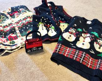 vintage Christmas sweaters vest