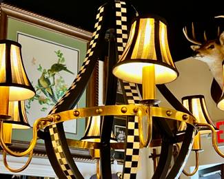 Mackenzie Childs 6 Arm Chandelier
