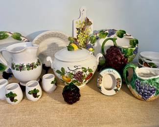 The Grapest Lot Ever! Italian pottery and more… All of this in a single lot up for auction this next Saturday