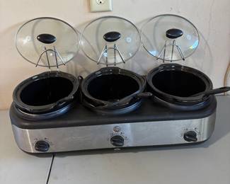 Triple crockpot server