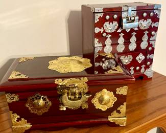 Asian, Korean jewelry boxes