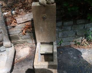 C fountain with 2 birds 75.00