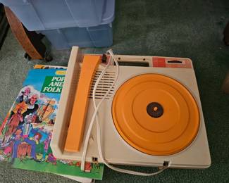 vintage record player, kids