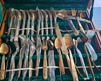 golden vintage utensils