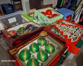 lots and lots of Christmas decor of