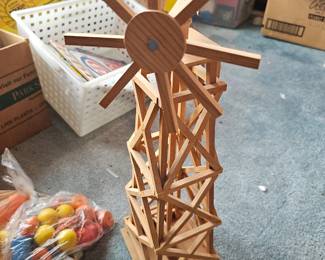 wooden oil well