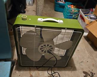 vintage fan, great color