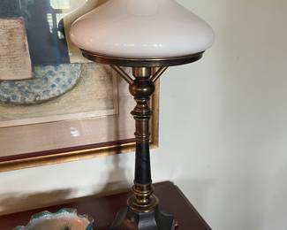 Bronze lamp ( as is shade )