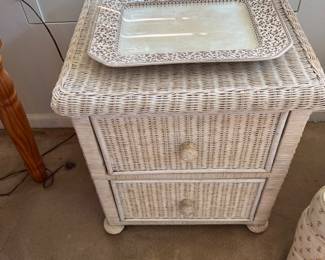 Wicker night stand