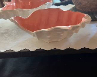 Shell porcelain bowls