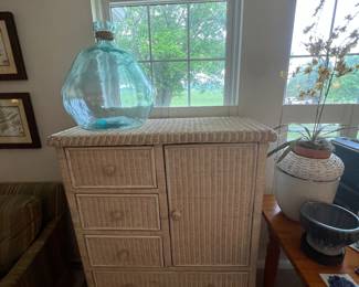 Wicker wardrobe