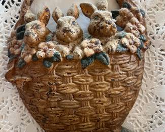 Cast iron Bunnies doorstop
