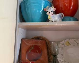 Large turquoise fiesta mixing bowl 