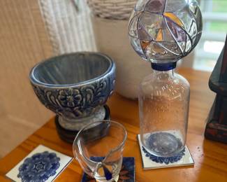 Ceramic tile
Blown glass bottle
